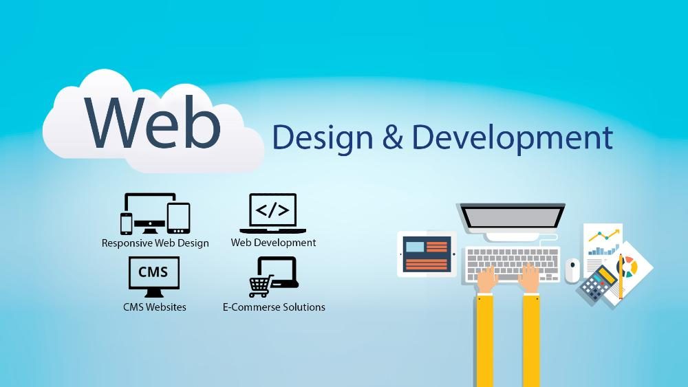 This image is about show casing the website design & development services.